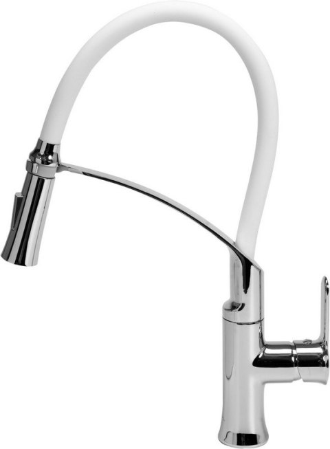 BATERIA ZLEWOZMYWAKOWA, ELASTYCZNA WYLEWKA FLEXIBLE 2,BIAŁA BATERIA ZLEWOZMYWAKOWA, ELASTYCZNA WYLEWKA FLEXIBLE 2,BIAŁA