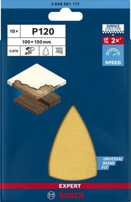 PAPIER ŚCIERNY EXPERT EXC470 100*150MM G120 10PC PAPIER ŚCIERNY EXPERT EXC470 100*150MM G120 10PC