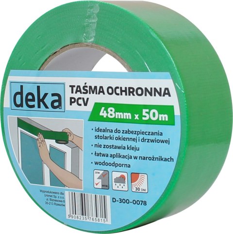 TAŚMA OCHRONNA PCV DO STOLARKI 48MM*50M TAŚMA OCHRONNA PCV DO STOLARKI 48MM*50M