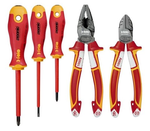 ZESTAW 3 WKRĘTAKÓW FELO-ERGONIC VDE+ 2 OBCINACZKI BOCZNE ZESTAW 3 WKRĘTAKÓW FELO-ERGONIC VDE+ 2 OBCINACZKI BOCZNE