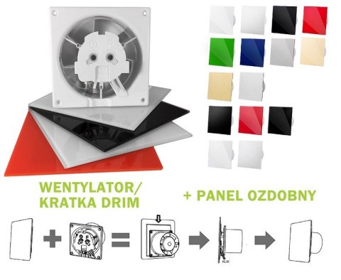 PANEL DO WENTYLATORA DRIM PLEXI BIAŁY POŁYSK PANEL DO WENTYLATORA DRIM PLEXI BIAŁY POŁYSK