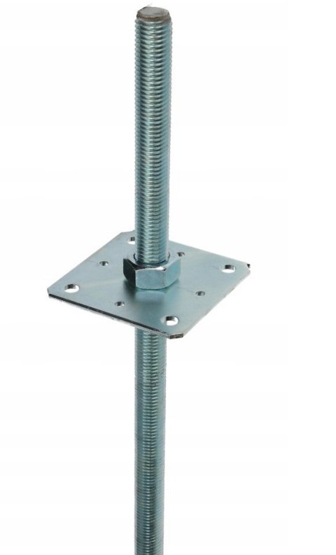 PODSTAWA SŁUPA Z REGULOWANĄ WYSOKOSCIĄ KOTWA M24*500 80*80MM PODSTAWA SŁUPA Z REGULOWANĄ WYSOKOSCIĄ KOTWA M24*500 80*80MM