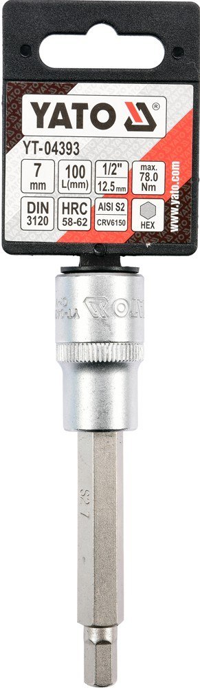 KLUCZ TRZPIENIOWY 1/2''HEX 7MM L100MM KLUCZ TRZPIENIOWY 1/2''HEX 7MM L100MM