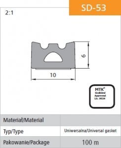 USZCZELKA SAMOPRZYLEPNA CZARNA SD-53/4-0 10*6 MB USZCZELKA SAMOPRZYLEPNA CZARNA SD-53/4-0 10*6 MB