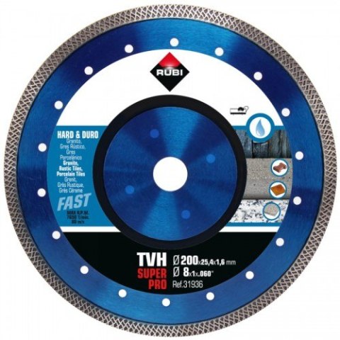 TARCZA DIAMENTOWA DO MATERIAŁÓW TWARDYCH TVH 200MM SUPERPRO TARCZA DIAMENTOWA DO MATERIAŁÓW TWARDYCH TVH 200MM SUPERPRO