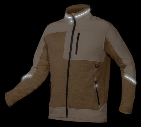 BLUZA SOFTSHELL OUTDOOR, BEŻOWA, ROZMIAR XL NEO BLUZA SOFTSHELL OUTDOOR, BEŻOWA, ROZMIAR XL NEO