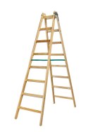 DRABINA DREWNIANA BRAKET PREMIUM 2X8 SZCZEBLI 240CM
