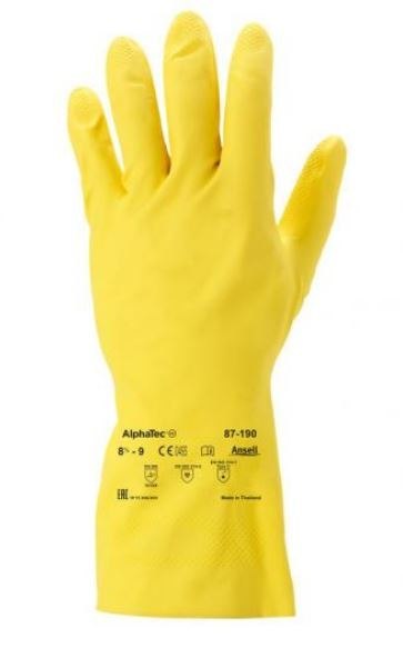 RĘKAWICE GUMOWE ANSELL ALPHATEC 87-190 ROZMIAR S RĘKAWICE GUMOWE ANSELL ALPHATEC 87-190 ROZMIAR S