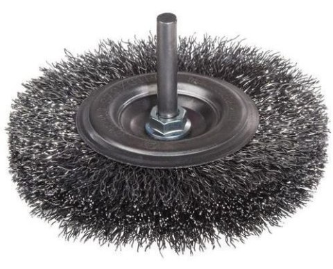 SZCZOTKA TARCZOWA DRUT STALOWY TRZPIEŃ 6MM FI120MM SZCZOTKA TARCZOWA DRUT STALOWY TRZPIEŃ 6MM FI120MM