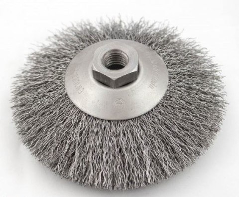 SZCZOTKA TARCZOWO-KĄTOWA DRUT STALOWY M-14, FI100MM SZCZOTKA TARCZOWO-KĄTOWA DRUT STALOWY M-14, FI100MM
