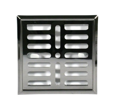 KRATKA METALOWA Z SZYLDEM NIERDZEWNYM 14*14CM KRATKA METALOWA Z SZYLDEM NIERDZEWNYM 14*14CM