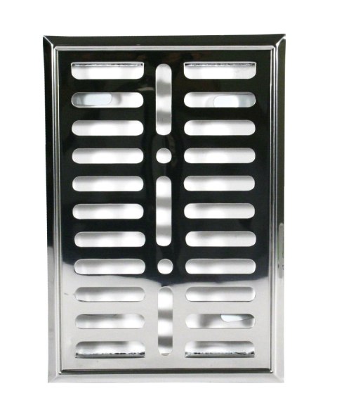 KRATKA METALOWA Z SZYLDEM NIERDZEWNYM 14*21CM KRATKA METALOWA Z SZYLDEM NIERDZEWNYM 14*21CM