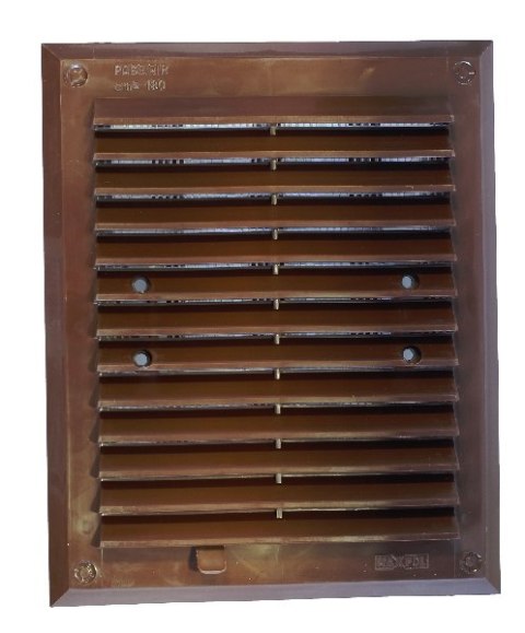 KRATKA WENTYLACYJNA Z ŻALUZJĄ I SIATKĄ 175*215MM BRĄZOWA KRATKA WENTYLACYJNA Z ŻALUZJĄ I SIATKĄ 175*215MM BRĄZOWA