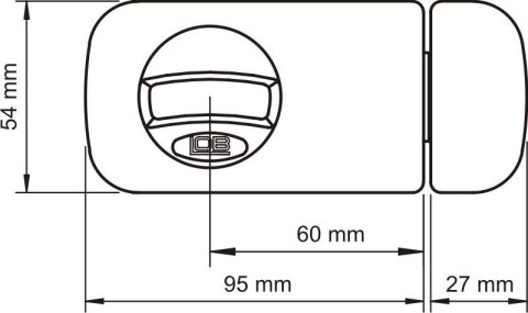 ZAMEK NAWIERZCHNIOWY 3 KLUCZE TB61 60MM BIAŁY ZAMEK NAWIERZCHNIOWY 3 KLUCZE TB61 60MM BIAŁY