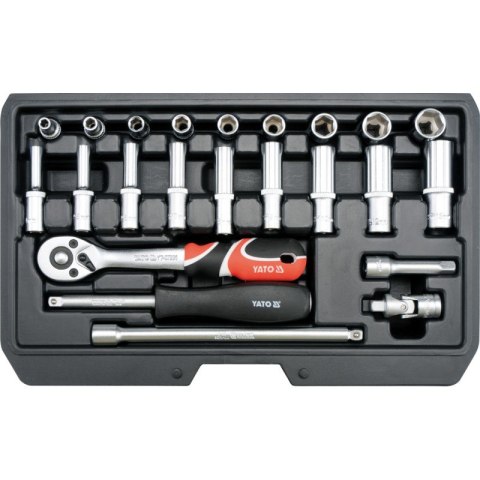 ZESTAW NARZĘDZIOWY 23 CZĘŚCI 1/4'' ZESTAW NARZĘDZIOWY 23 CZĘŚCI 1/4''