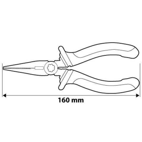 SZCZYPCE WYDŁUŻONE PROSTE 160MM SZCZYPCE WYDŁUŻONE PROSTE 160MM
