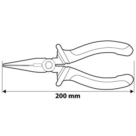 SZCZYPCE WYDŁUŻONE PROSTE 200MM SZCZYPCE WYDŁUŻONE PROSTE 200MM