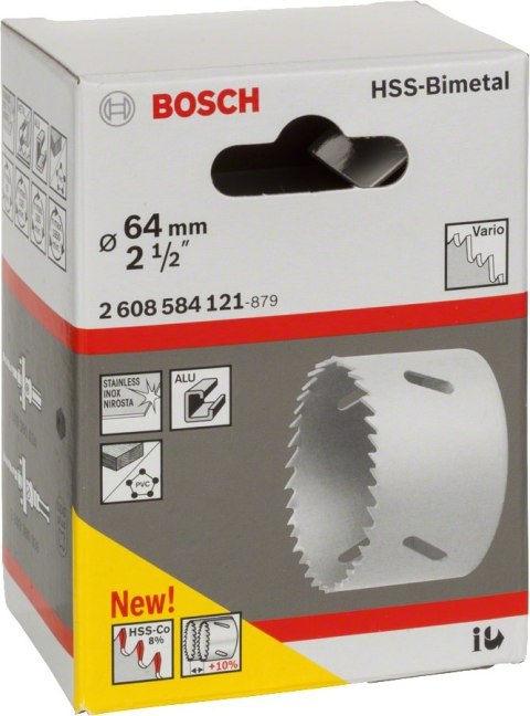 PIŁA OTWORNICA BIMETAL 64MM PIŁA OTWORNICA BIMETAL 64MM