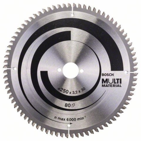 PIŁA TARCZOWA-T MULTI 250*3,2*30Z80 PIŁA TARCZOWA-T MULTI 250*3,2*30Z80