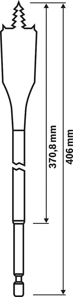 WIERTŁO ŁOPATKOWE SELF CUT LONG 8*400MM WIERTŁO ŁOPATKOWE SELF CUT LONG 8*400MM