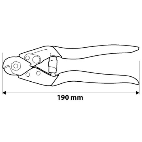NOŻYCE DO DRUTU I LINEK STALOWYCH 190MM NOŻYCE DO DRUTU I LINEK STALOWYCH 190MM