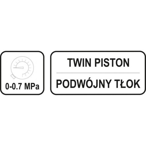 POMPKA NOŻNA DWUTŁOKOWA Z AKCESORIAMI POMPKA NOŻNA DWUTŁOKOWA Z AKCESORIAMI