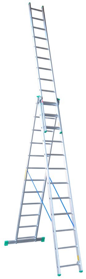 DRABINA ALUMINIOWA 3-ELEMENTOWA 841CM 12+12+12 SZCZEBLI DRABINA ALUMINIOWA 3-ELEMENTOWA 841CM 12+12+12 SZCZEBLI