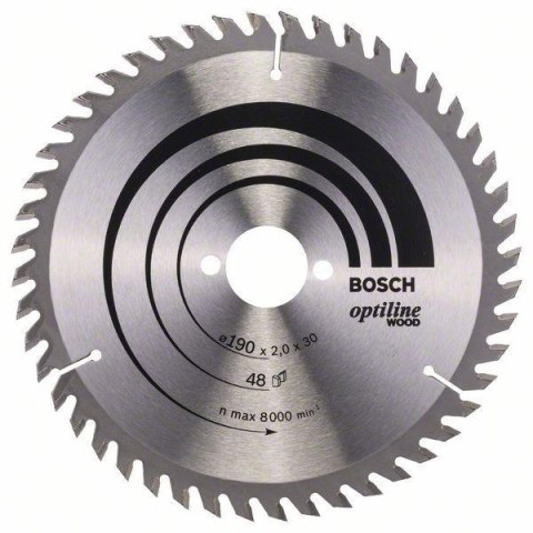 PIŁA TARCZOWA H OPTILINE WOOD 190*2.0*30/Z48 PIŁA TARCZOWA H OPTILINE WOOD 190*2.0*30/Z48