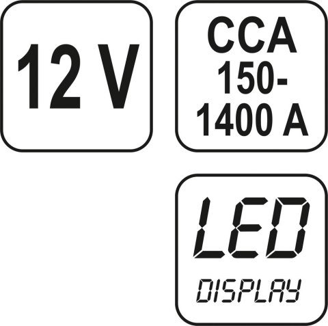 TESTER AKUMULATRORÓW 12V CYFROWY TESTER AKUMULATRORÓW 12V CYFROWY