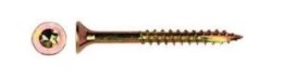 WKRĘT DO DREWNA OCYNK ŻÓŁTY NA TORX 6.0*80MM T30