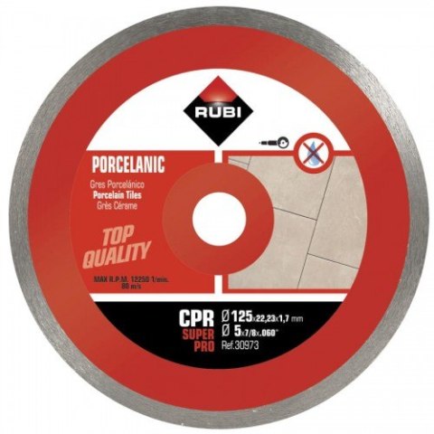 TARCZA DIAMENTOWA DO GRESU PORCELANOWEGO CPR 125 SUPERPRO TARCZA DIAMENTOWA DO GRESU PORCELANOWEGO CPR 125 SUPERPRO