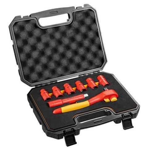 ZESTAW KLUCZY NASADOWYCH 1/2'', 1000V, 8 SZTUK ZESTAW KLUCZY NASADOWYCH 1/2'', 1000V, 8 SZTUK