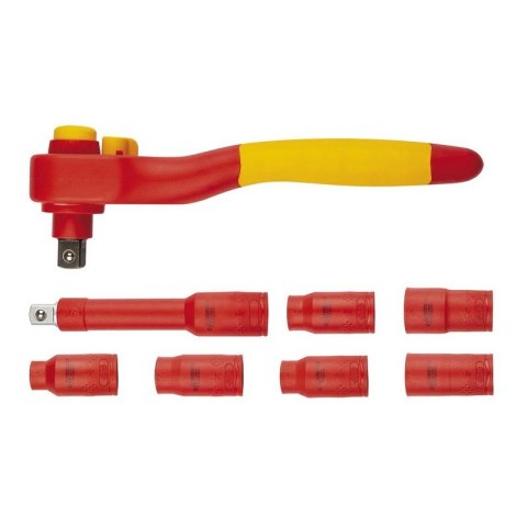 ZESTAW KLUCZY NASADOWYCH 1/2'', 1000V, 8 SZTUK ZESTAW KLUCZY NASADOWYCH 1/2'', 1000V, 8 SZTUK