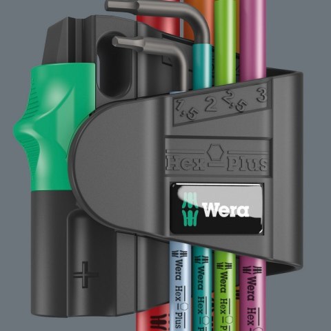 ZESTAW KLUCZY TRZPIENIOWYCH 950/7 HEX-PLUS MULTICOLOUR ZESTAW KLUCZY TRZPIENIOWYCH 950/7 HEX-PLUS MULTICOLOUR