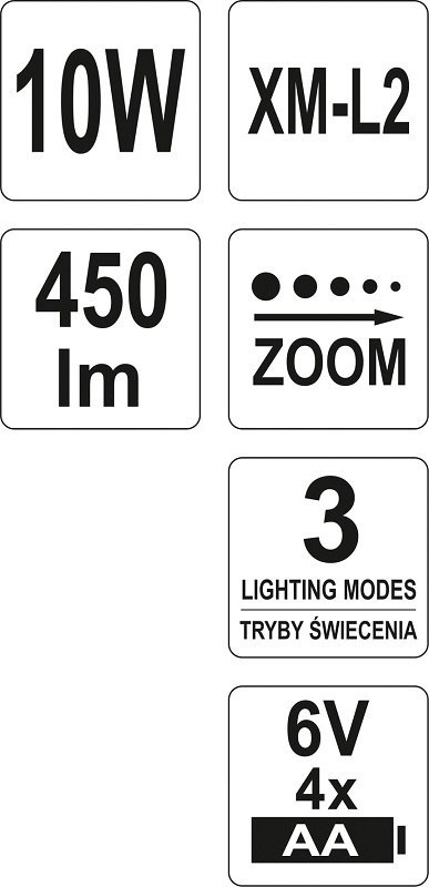 LAMPA CZOŁOWA XM-L2 CREE 10W LAMPA CZOŁOWA XM-L2 CREE 10W