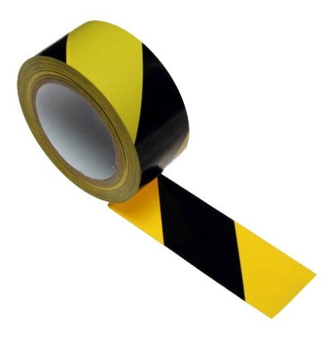 TAŚMA OSTRZEGAWCZA ŻÓŁTO-CZARNA SAMOPRZYLEPNA 48*25M TAŚMA OSTRZEGAWCZA ŻÓŁTO-CZARNA SAMOPRZYLEPNA 48*25M