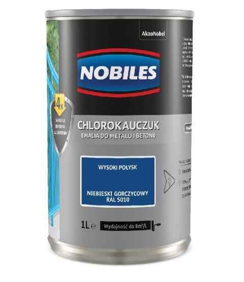 EMALIA CHLOROKAUCZUKOWA NIEBIESKI GORCZYCA RAL 5010 0.9L EMALIA CHLOROKAUCZUKOWA NIEBIESKI GORCZYCA RAL 5010 0.9L