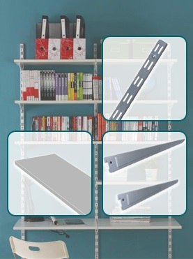 LISTWA ŚCIENNA PODWÓJNA BRAKET PLATINUM 50CM LISTWA ŚCIENNA PODWÓJNA BRAKET PLATINUM 50CM