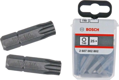 BIT, GROT, KOŃCÓWKA T40 25MM EXH 25PCS BIT, GROT, KOŃCÓWKA T40 25MM EXH 25PCS
