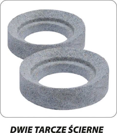 OSTRZAŁKA DO WIERTEŁ 3-16MM 70W, 2 PRZYSTAWKI I TARCZE OSTRZAŁKA DO WIERTEŁ 3-16MM 70W, 2 PRZYSTAWKI I TARCZE