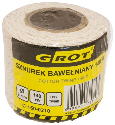 SZNUREK BAWEŁNIANY 2MM 140MB SZNUREK BAWEŁNIANY 2MM 140MB