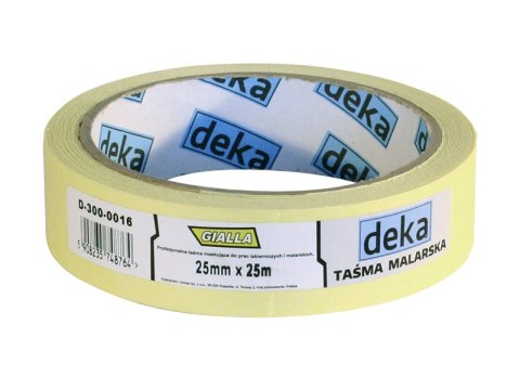 TAŚMA MALARSKA GIALLA 25MM*25M TAŚMA MALARSKA GIALLA 25MM*25M