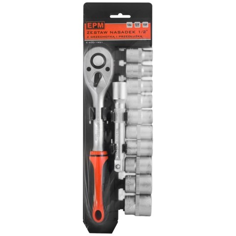 ZESTAW KLUCZY NASADOWYCH 1/2'' 12 CZĘŚCI ZESTAW KLUCZY NASADOWYCH 1/2'' 12 CZĘŚCI