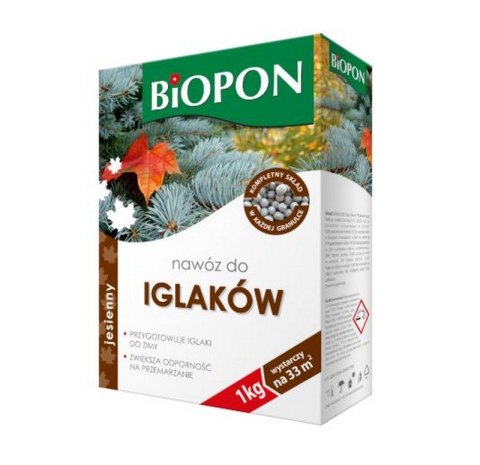 NAWÓZ - JESIENNY DO IGLAKÓW GRANULAT KARTON 1 KG NAWÓZ - JESIENNY DO IGLAKÓW GRANULAT KARTON 1 KG