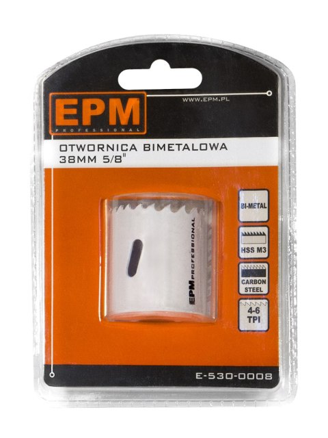 OTWORNICA BI-METALOWA 38MM UCHWYT 5/8'' OTWORNICA BI-METALOWA 38MM UCHWYT 5/8''