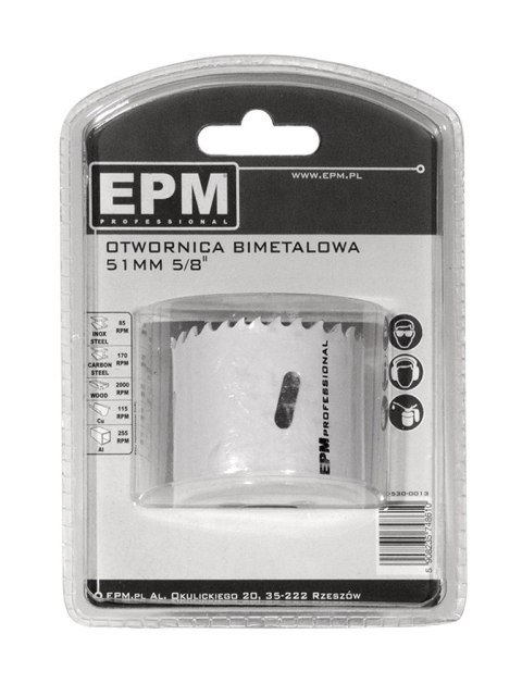 OTWORNICA BI-METALOWA 51MM UCHWYT 5/8'' OTWORNICA BI-METALOWA 51MM UCHWYT 5/8''