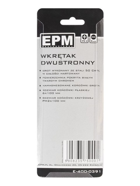 WKRĘTAK ODWRACALNY 220MM Z BITEM PH2*6.0MM WKRĘTAK ODWRACALNY 220MM Z BITEM PH2*6.0MM
