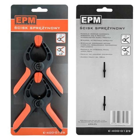 KOMPLET ŚCISKÓW SPRĘŻYNOWYCH 2 SZTUKI 110MM KOMPLET ŚCISKÓW SPRĘŻYNOWYCH 2 SZTUKI 110MM
