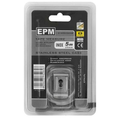 MIARA ZWIJANA INOX 5M*25MM MIARA ZWIJANA INOX 5M*25MM