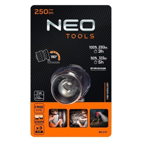 LATARKA CZOŁOWA 2501 LUM ZOOM CREE XPE 3XAAA LATARKA CZOŁOWA 2501 LUM ZOOM CREE XPE 3XAAA